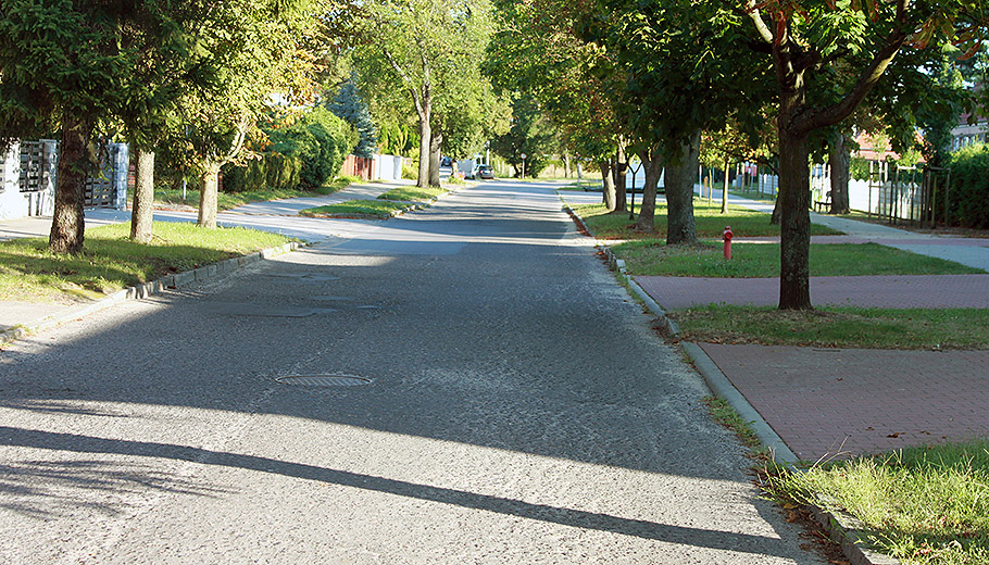 widok ulicy przed remontem